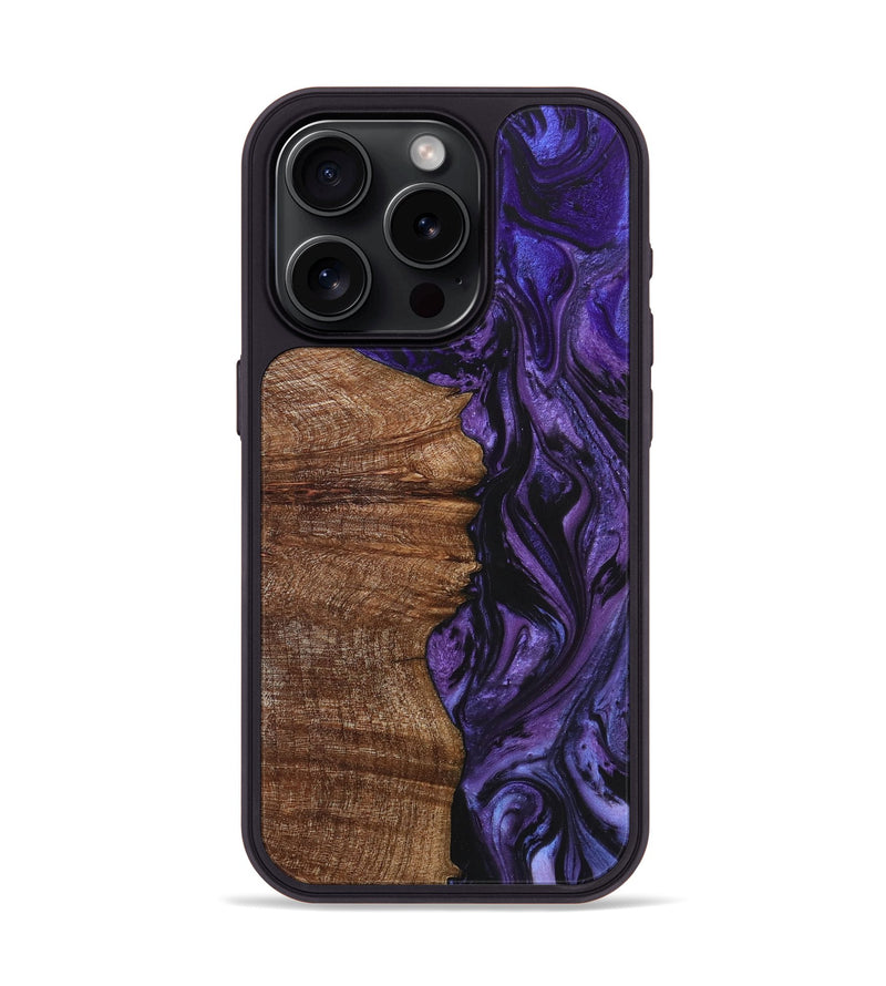 iPhone 15 Pro Wood+Resin Phone Case - Karen (Ombre, 704389)