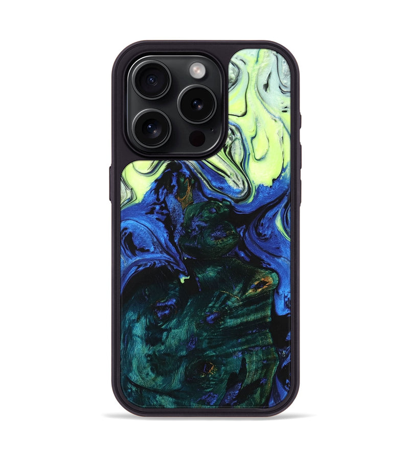 iPhone 15 Pro Wood+Resin Phone Case - Adrianna (Ombre, 704425)