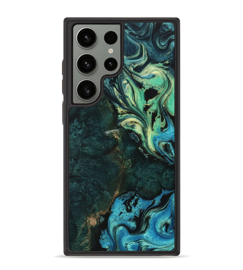Galaxy S23 Ultra Wood+Resin Phone Case - Ryker (Ombre, 704448)