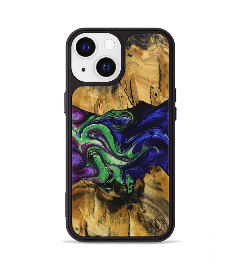 iPhone 13 Wood+Resin Phone Case - Samuel (Ombre, 704451)