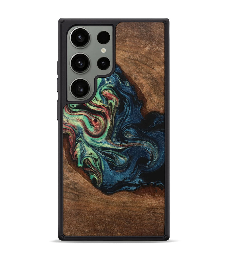 Galaxy S24 Ultra Wood+Resin Phone Case - Natalia (Ombre, 704454)
