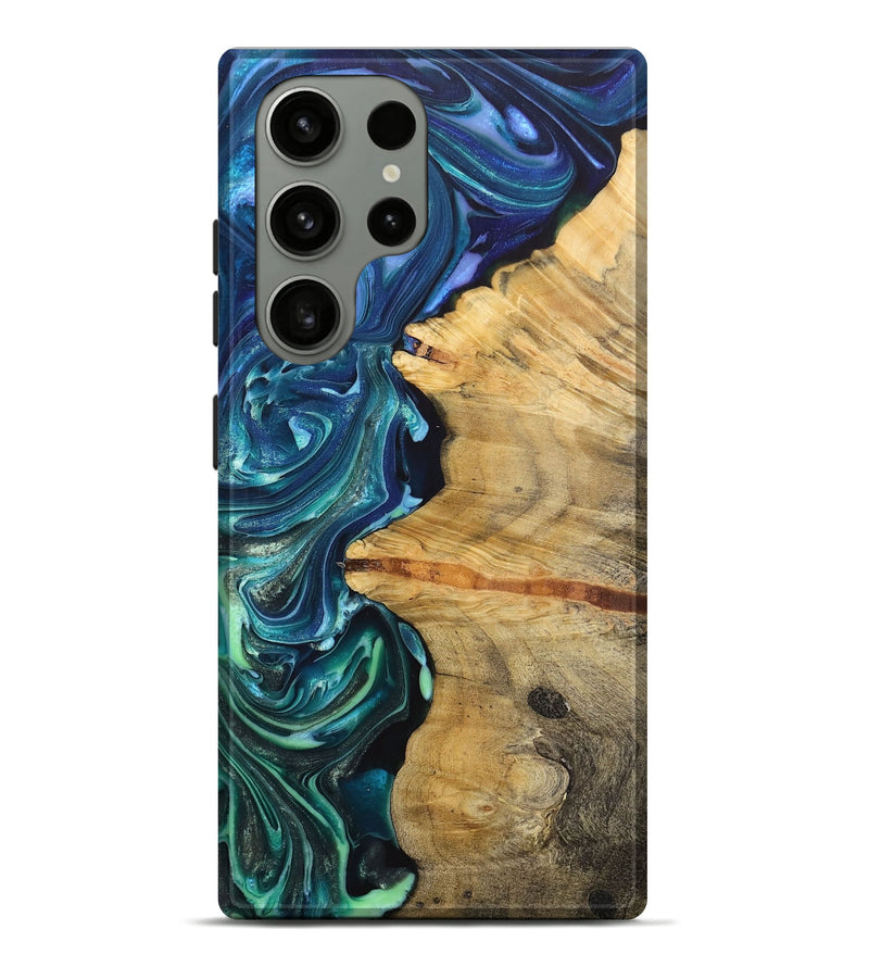 Galaxy S23 Ultra Wood+Resin Live Edge Phone Case - Amanda (Ombre, 704462)