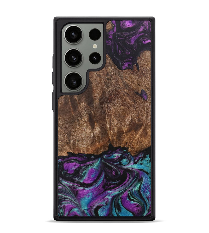 Galaxy S24 Ultra Wood+Resin Phone Case - Don (Purple, 704756)