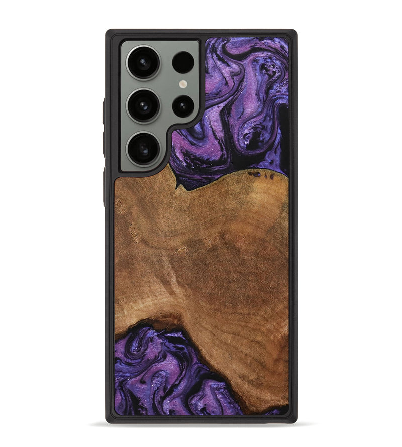 Galaxy S23 Ultra Wood+Resin Phone Case - Janis (Purple, 704761)