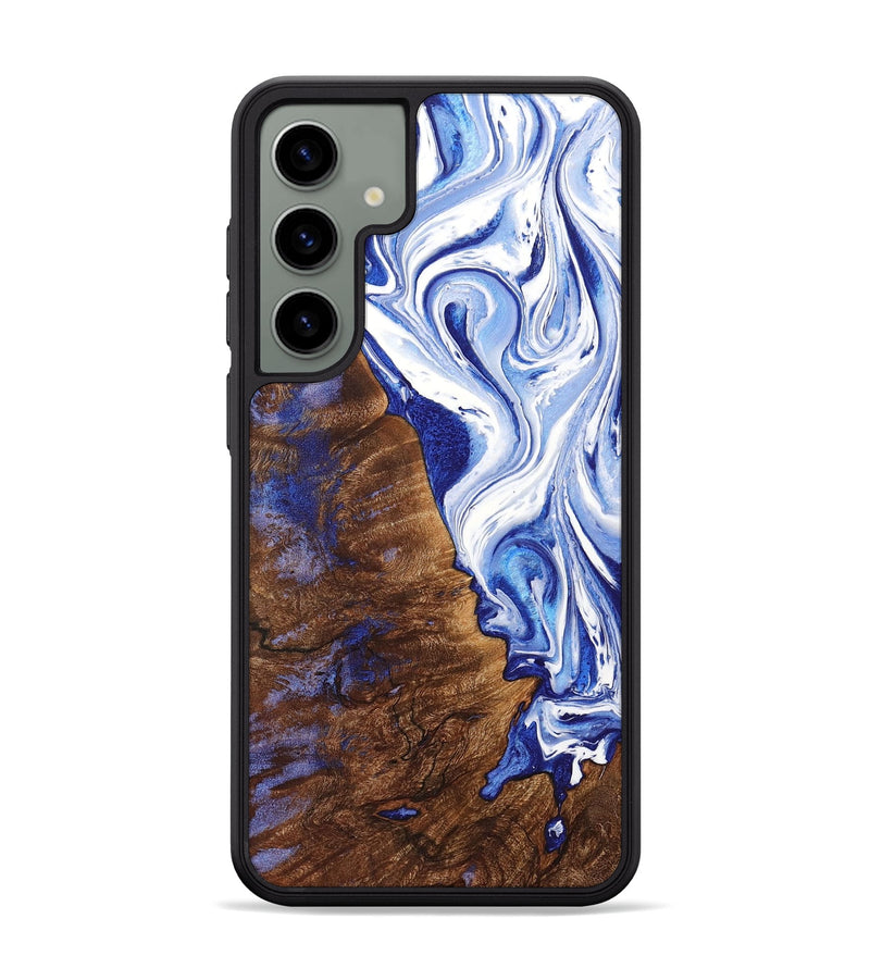 Galaxy S24 Plus Wood+Resin Phone Case - Wendi (Blue, 704769)