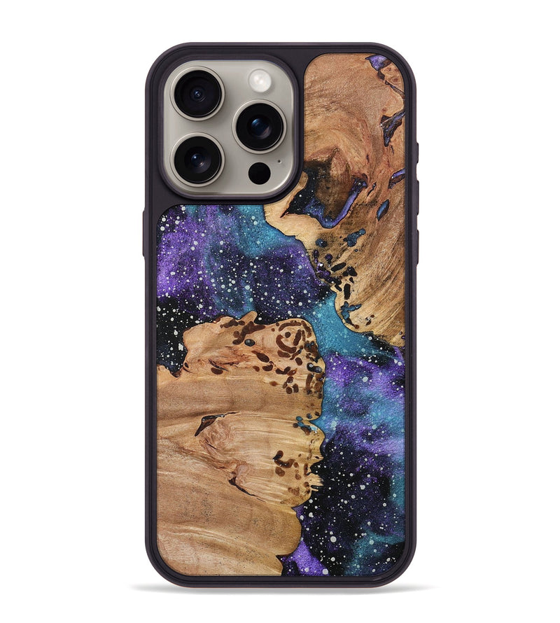 iPhone 15 Pro Max Wood+Resin Phone Case - Romeo (Cosmos, 704802)