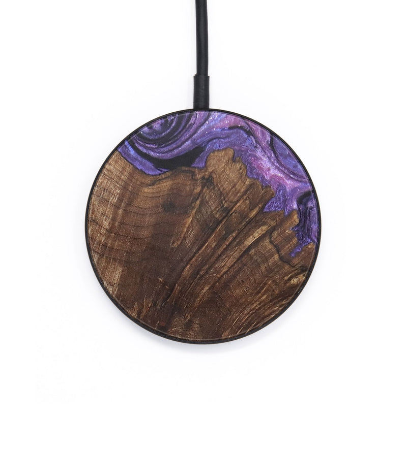Circle Wood+Resin Wireless Charger - Ariyah (Purple, 704820)