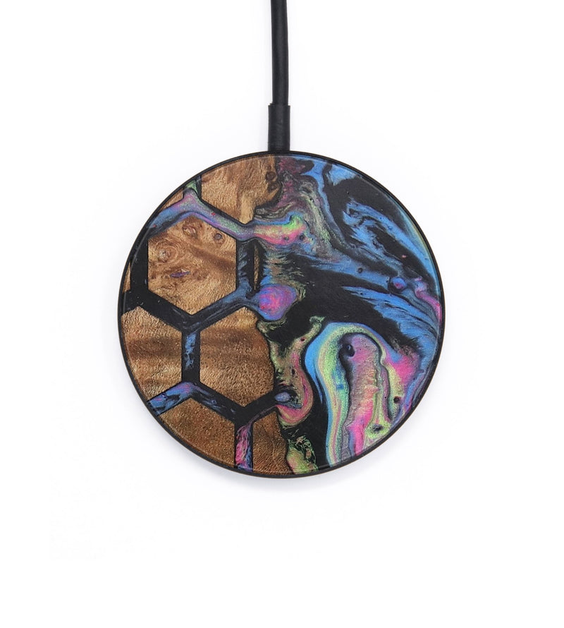 Circle Wood+Resin Wireless Charger - Maisie (Pattern, 704839)