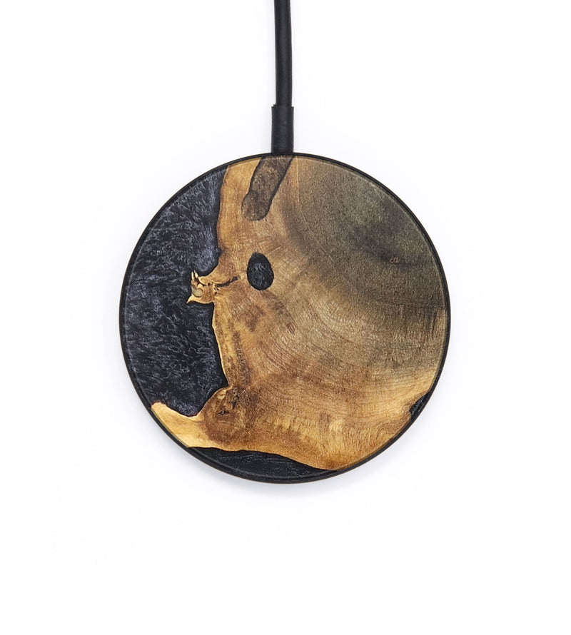 Circle Wood+Resin Wireless Charger - Dionne (Pure Black, 704852)