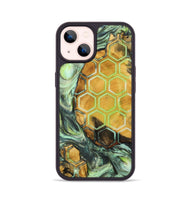 iPhone 14 Wood+Resin Phone Case - Maude (Pattern, 704948)