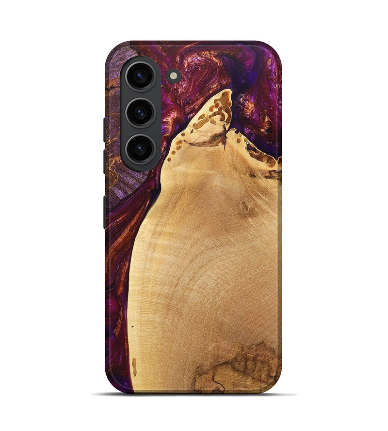 Galaxy S23 Wood+Resin Live Edge Phone Case - Tobias (Purple, 705003)