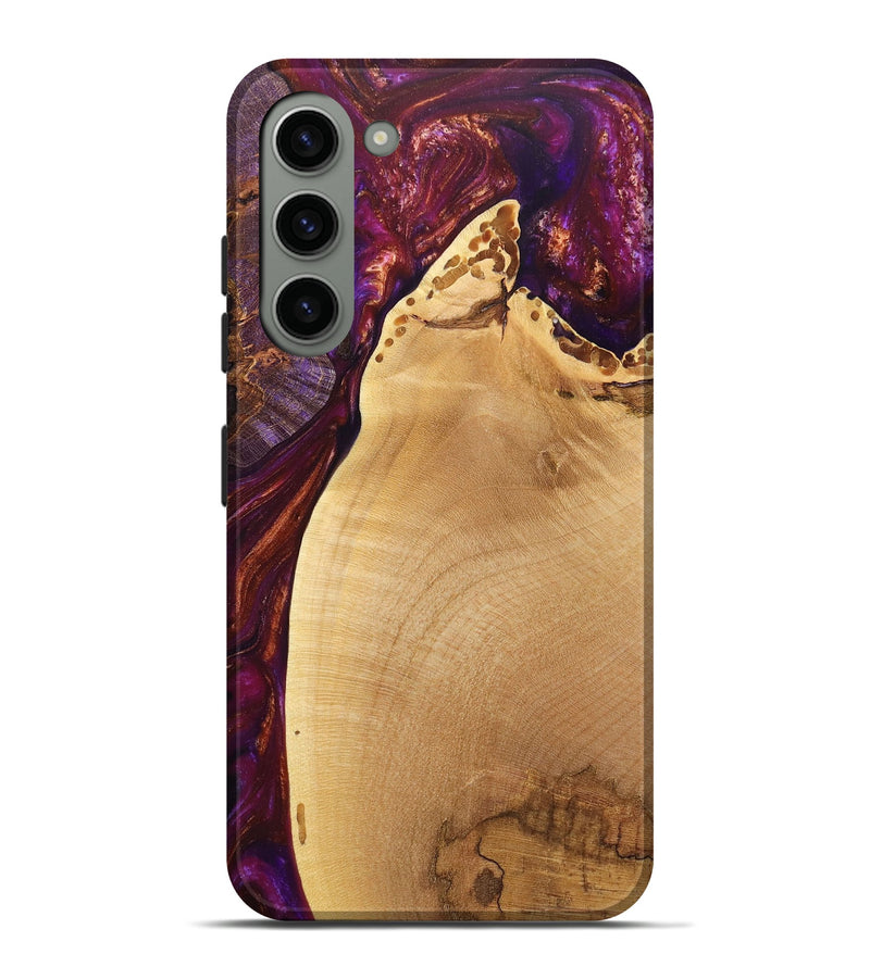 Galaxy S23 Plus Wood+Resin Live Edge Phone Case - Tobias (Purple, 705003)