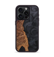 iPhone 15 Pro Wood+Resin Phone Case - Madison (Pure Black, 705076)