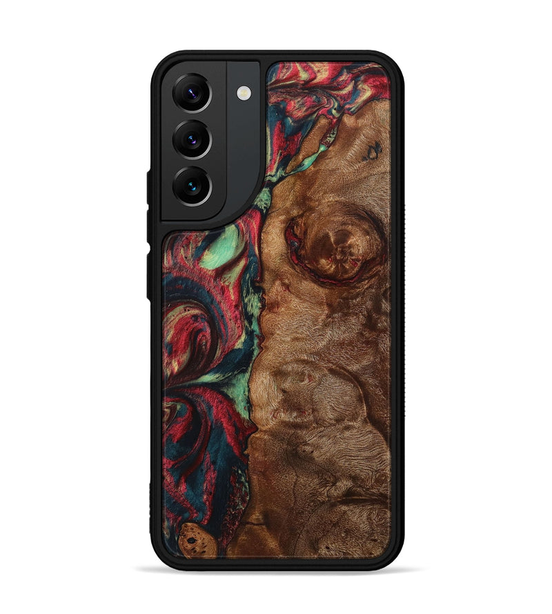 Galaxy S22 Plus Wood+Resin Phone Case - Josie (Red, 705184)
