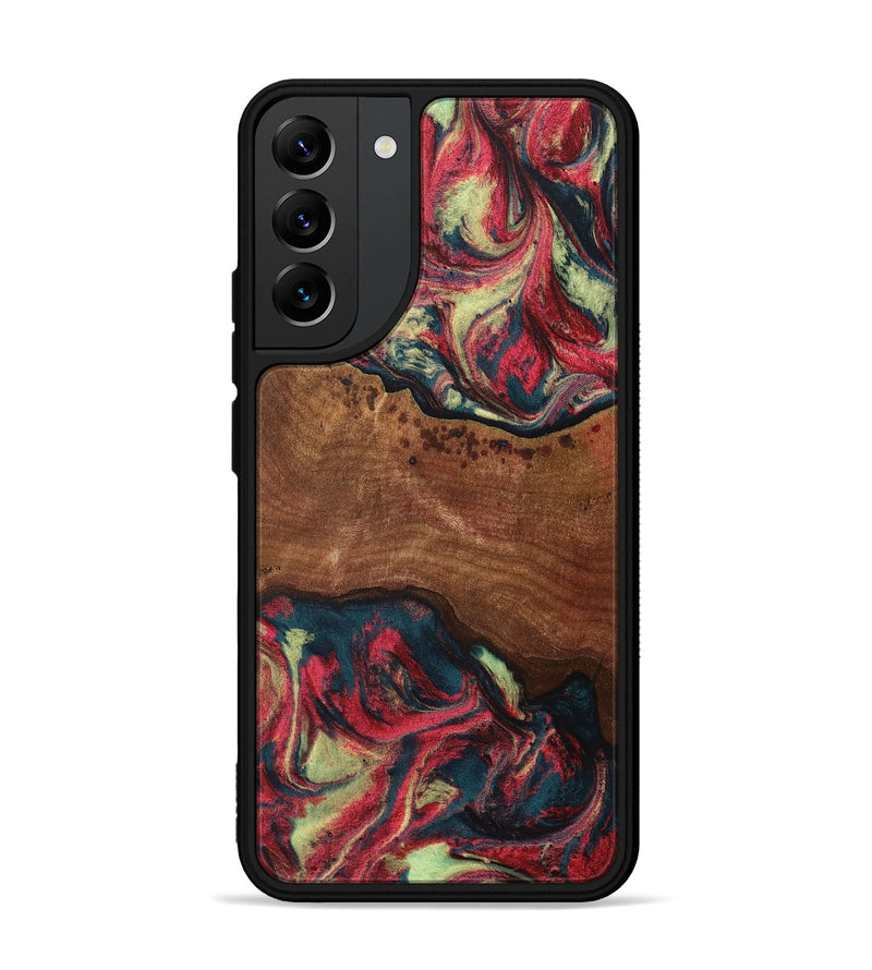 Galaxy S22 Plus Wood+Resin Phone Case - Kasey (Red, 705189)