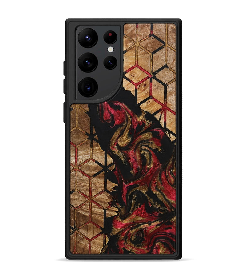 Galaxy S22 Ultra Wood+Resin Phone Case - Wilson (Pattern, 705309)