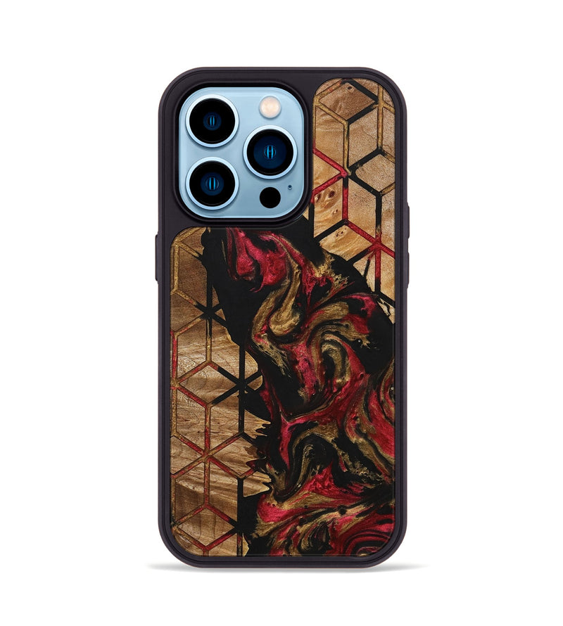 iPhone 14 Pro Wood+Resin Phone Case - Wilson (Pattern, 705309)