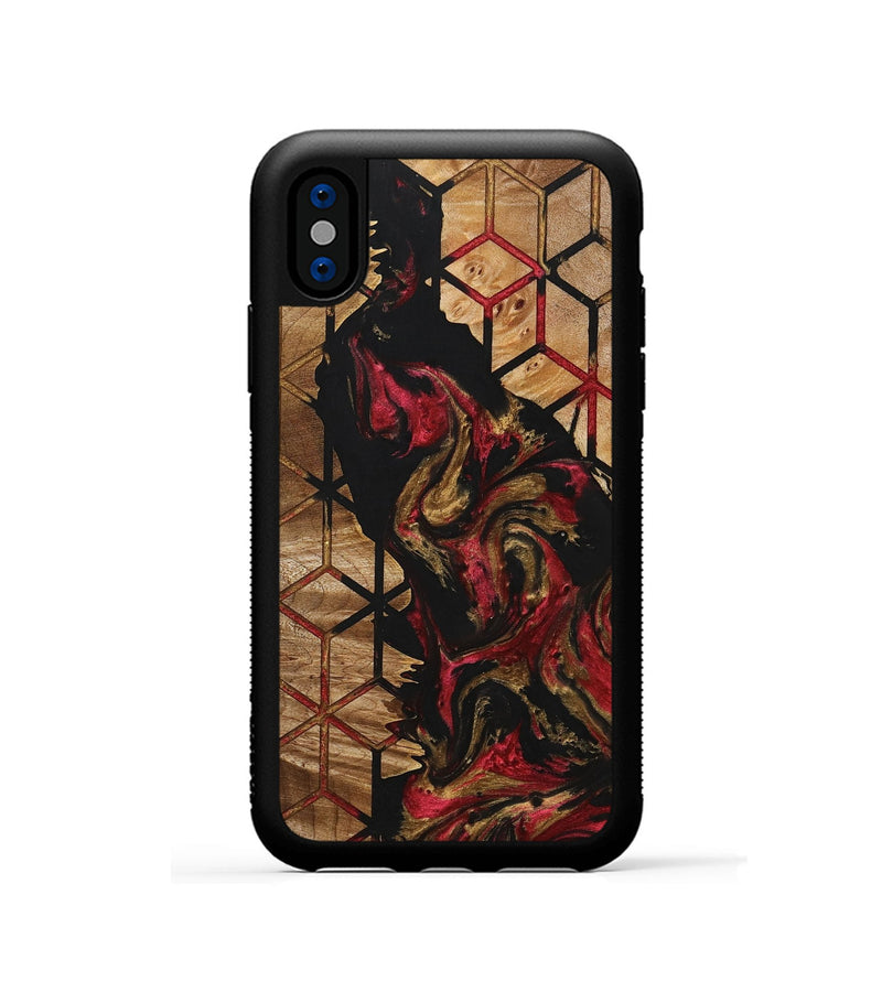 iPhone Xs Wood+Resin Phone Case - Wilson (Pattern, 705309)