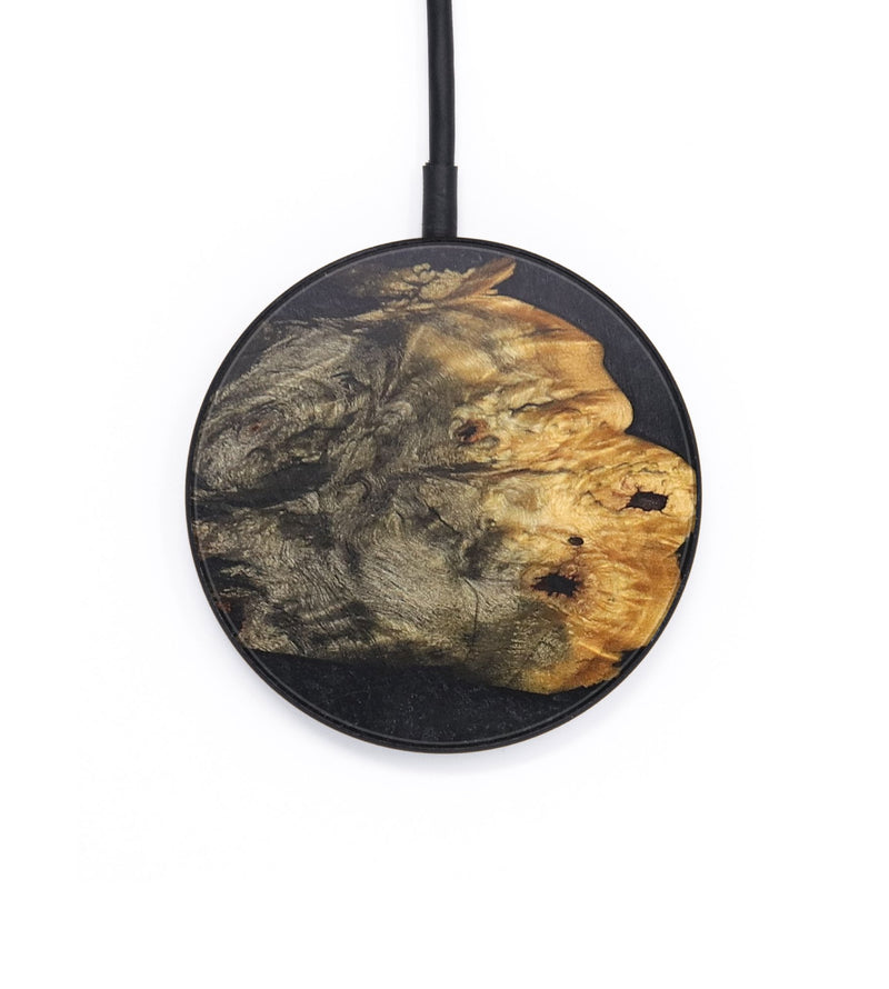 Circle Wood+Resin Wireless Charger - Devon (Pure Black, 705384)