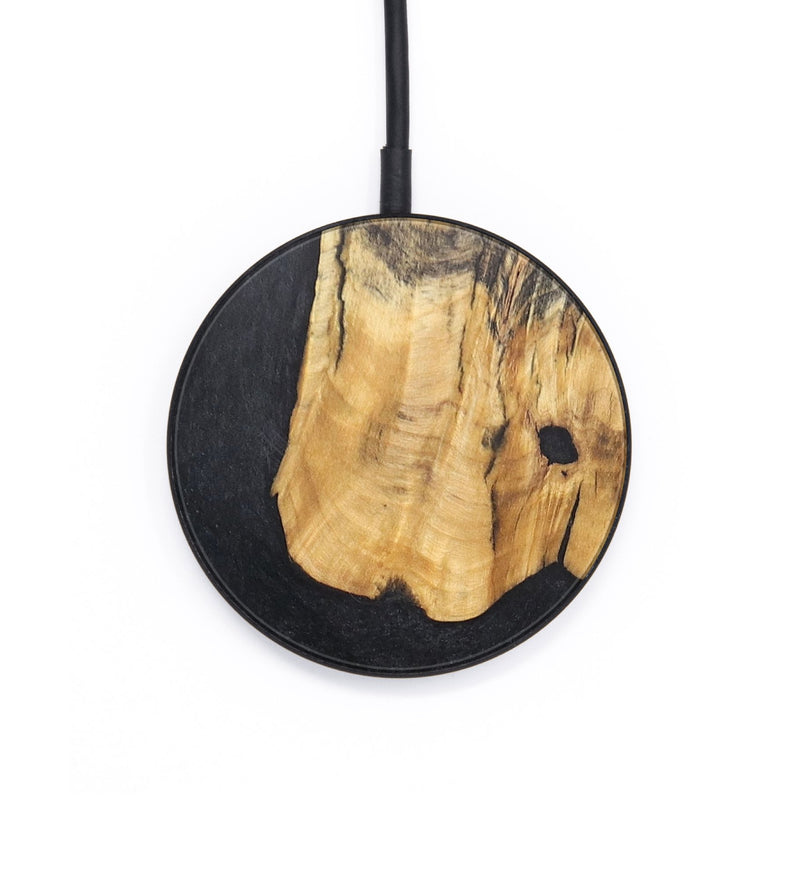 Circle Wood+Resin Wireless Charger - Gabriella (Pure Black, 705390)