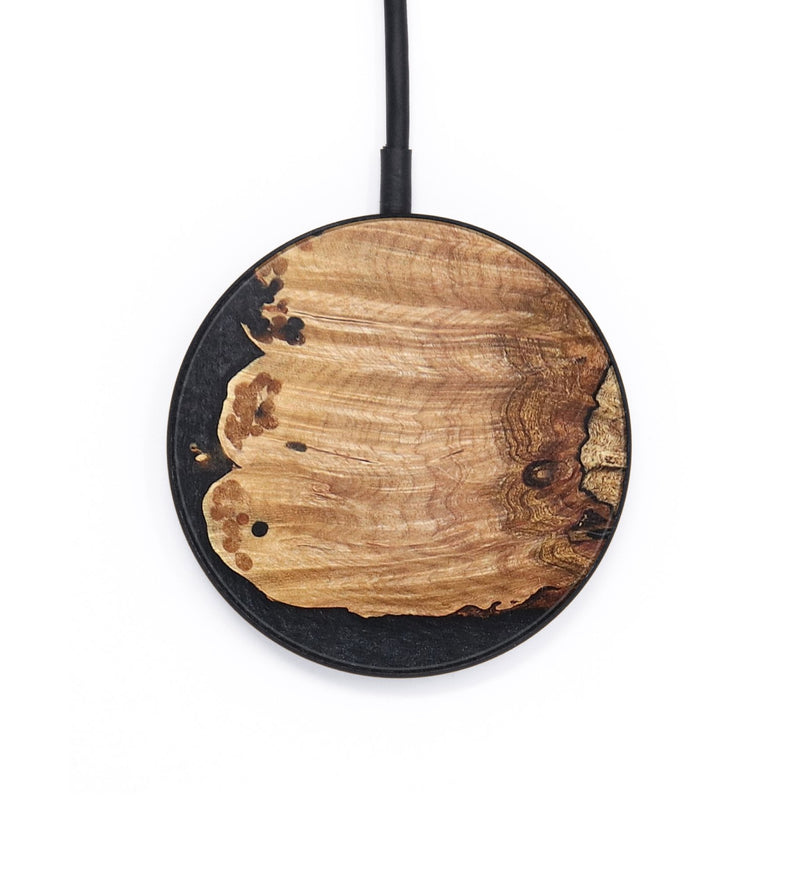 Circle Wood+Resin Wireless Charger - Ross (Pure Black, 705393)