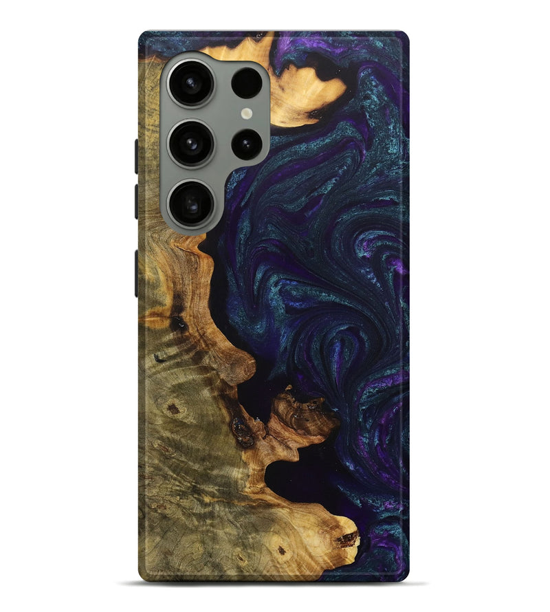 Galaxy S24 Ultra Wood+Resin Live Edge Phone Case - Julissa (Purple, 705414)