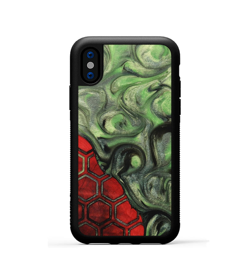 iPhone Xs Wood+Resin Phone Case - Tyson (Pattern, 705467)