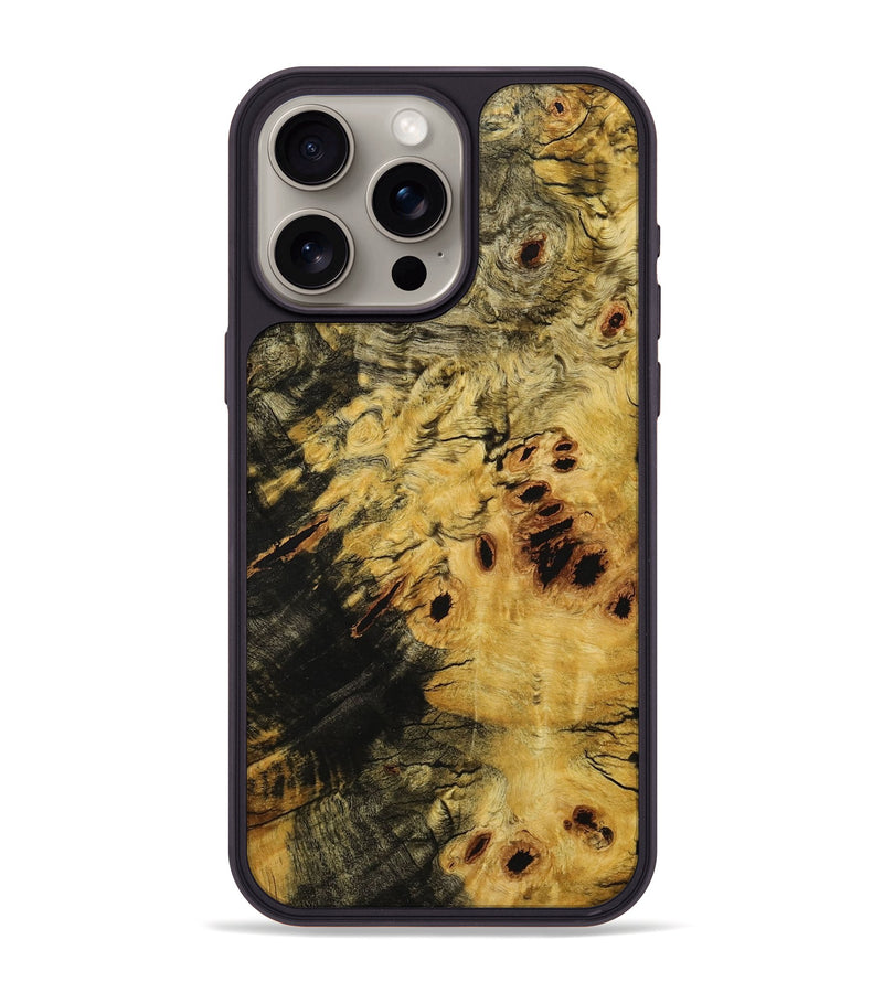 iPhone 15 Pro Max Wood+Resin Phone Case - Yesenia (Wood Burl, 705570)