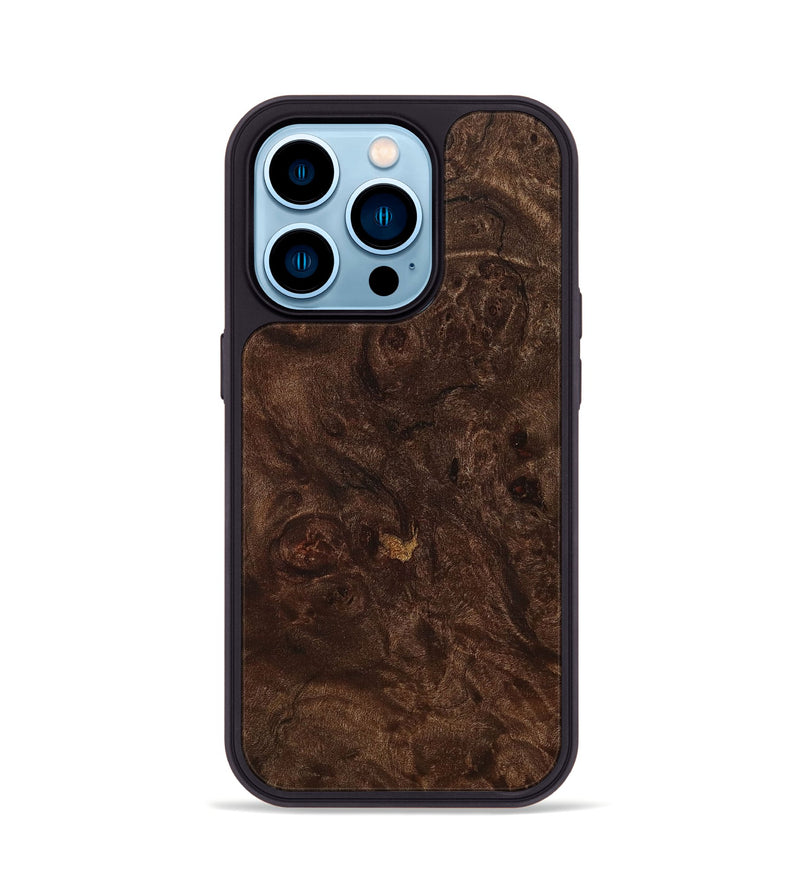iPhone 14 Pro Wood+Resin Phone Case - Tessa (Wood Burl, 705590)