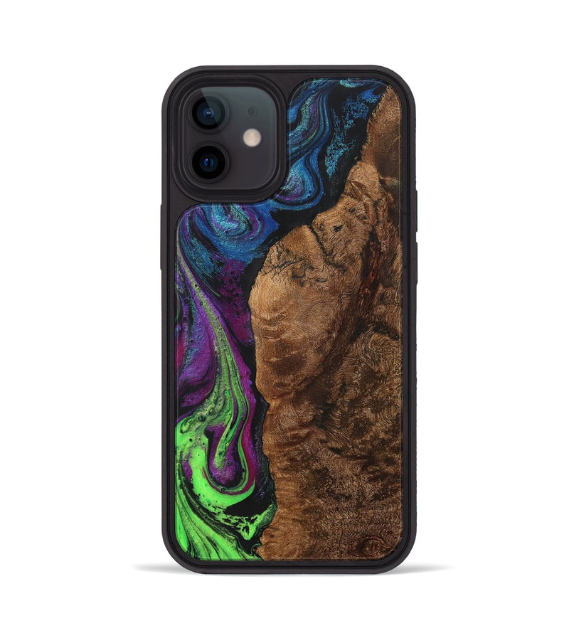iPhone 12 Wood+Resin Phone Case - Marisol (Ombre, 706231)
