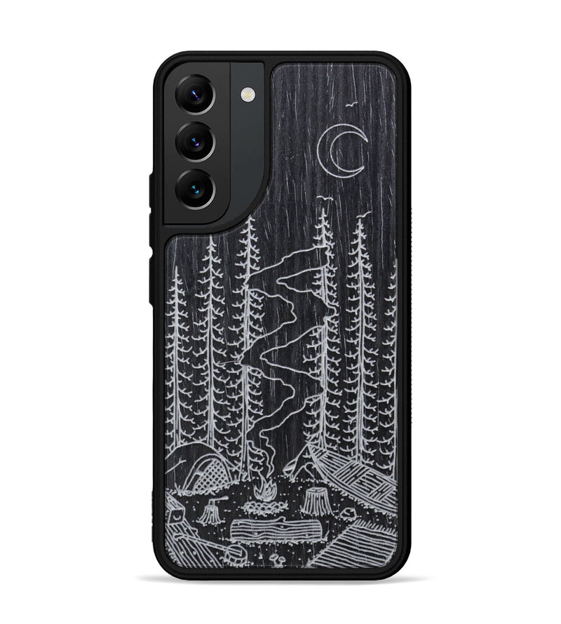 Galaxy S22 Plus Wood Phone Case - Camp - Ebony (Curated)