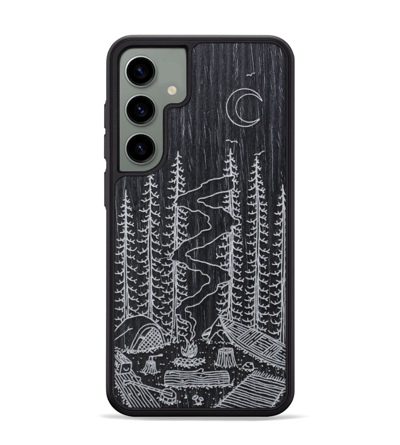 Galaxy S24 Plus Wood Phone Case - Camp - Ebony (Curated)