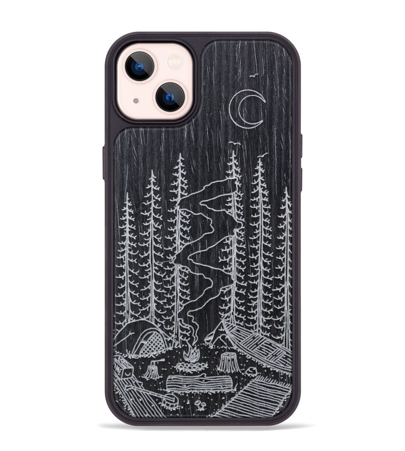 iPhone 14 Plus Wood Phone Case - Camp - Ebony (Curated)