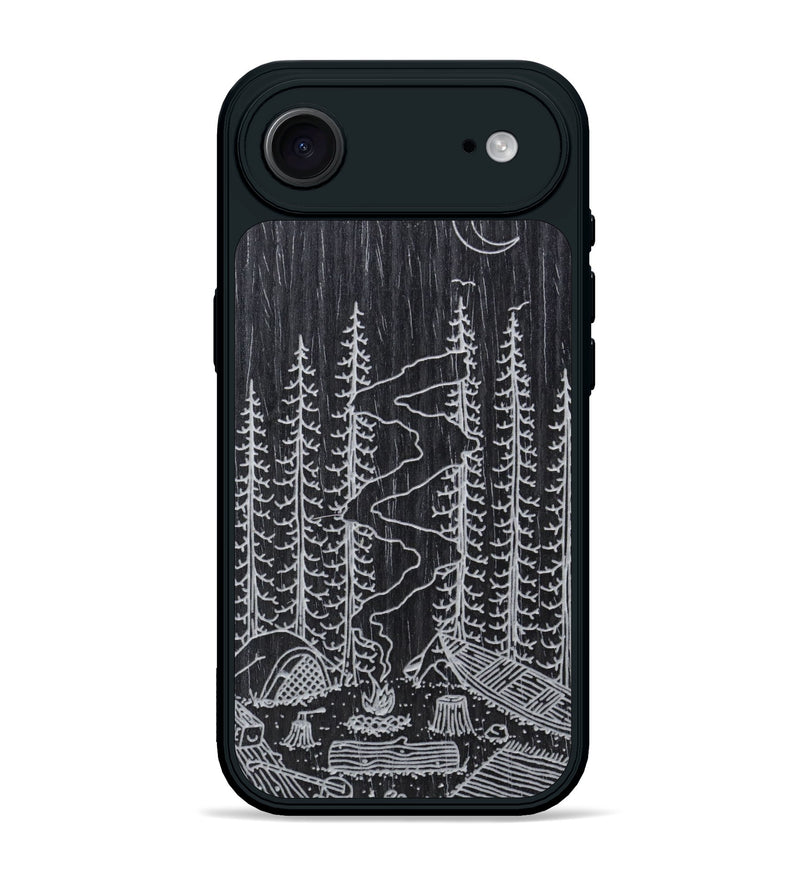 iPhone 17 Air Wood Phone Case - Camp - Ebony (Curated)