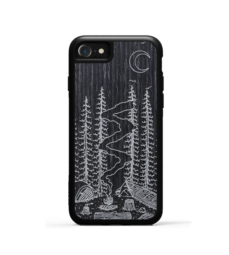 iPhone SE Wood Phone Case - Camp - Ebony (Curated)