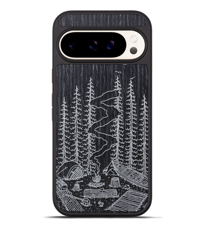 Pixel 9 Pro XL Wood Phone Case - Camp - Ebony (Curated)