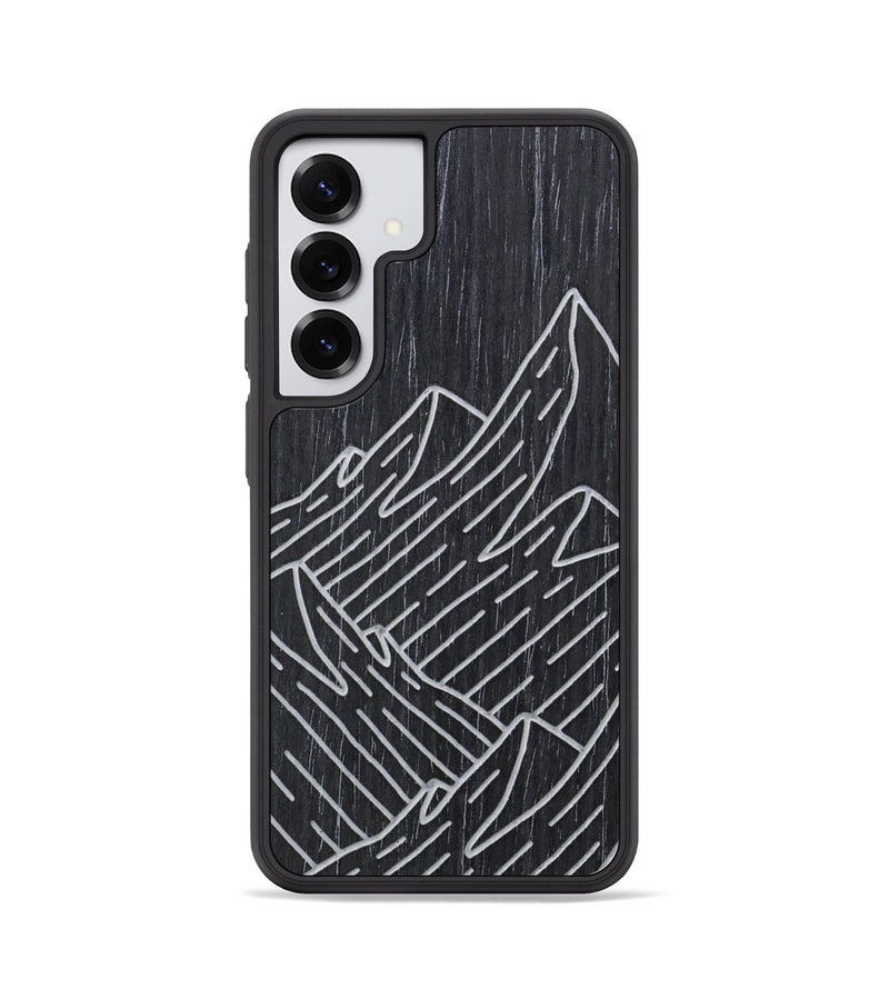 Galaxy S25 Wood Phone Case - Mountain - Ebony (Curated)