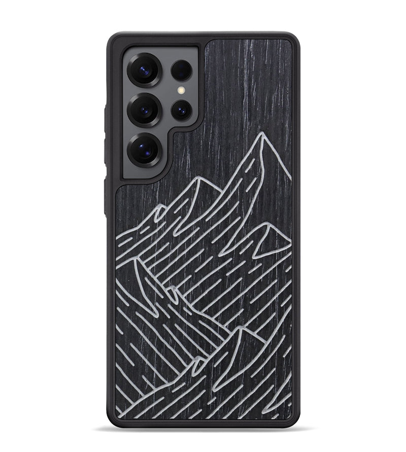 Galaxy S25 Ultra Wood Phone Case - Mountain - Ebony (Curated)