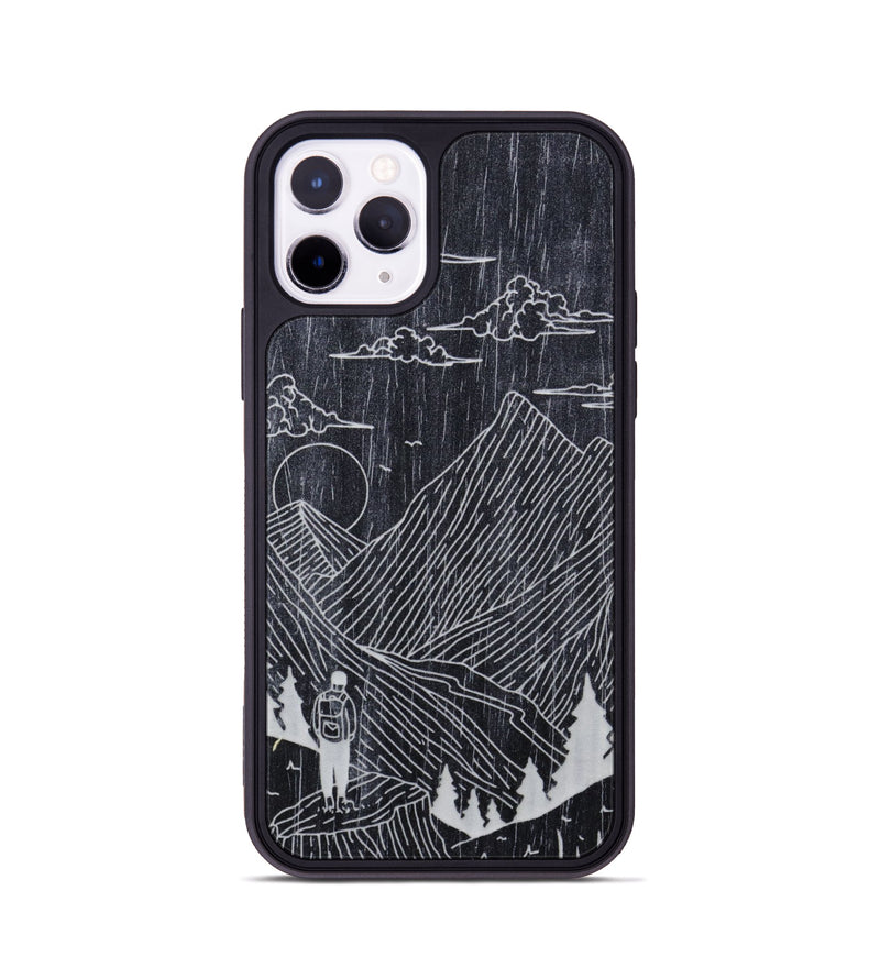 iPhone 11 Pro Wood Phone Case - Roaming - Ebony (Curated)