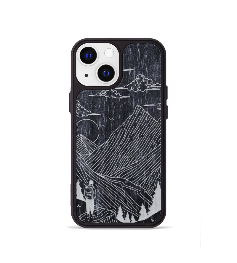 iPhone 13 mini Wood Phone Case - Roaming - Ebony (Curated)