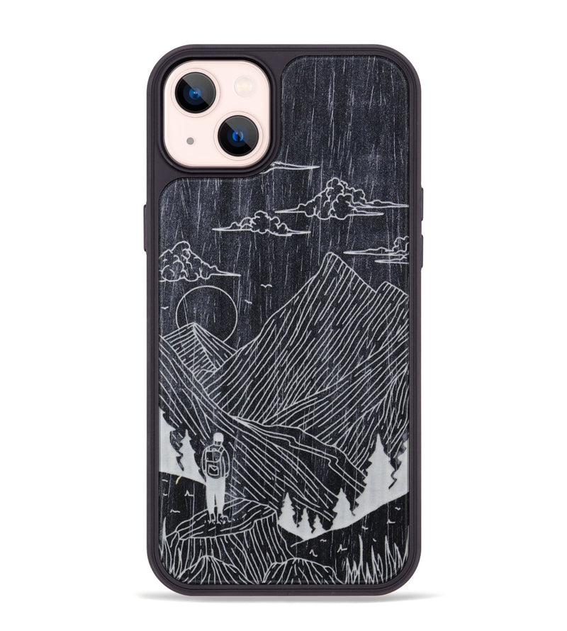 iPhone 14 Plus Wood Phone Case - Roaming - Ebony (Curated)