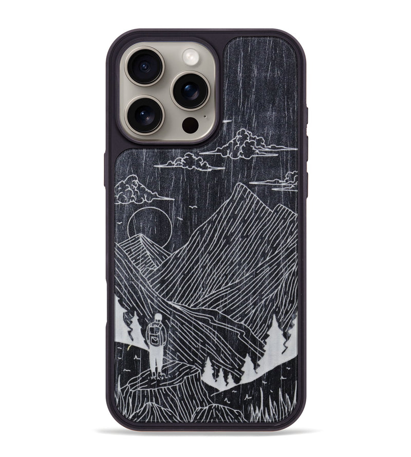iPhone 16 Pro Max Wood Phone Case - Roaming - Ebony (Curated)