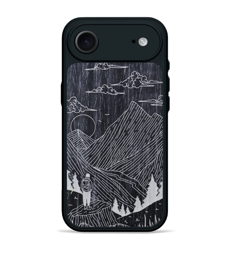 iPhone 17 Air Wood Phone Case - Roaming - Ebony (Curated)