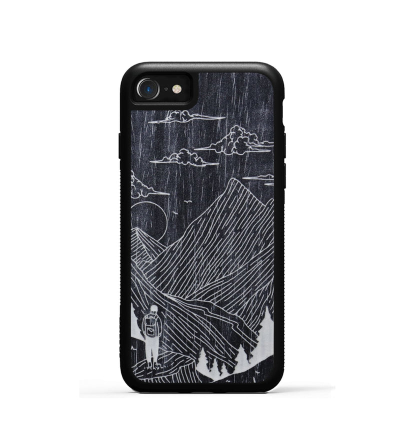 iPhone SE Wood Phone Case - Roaming - Ebony (Curated)