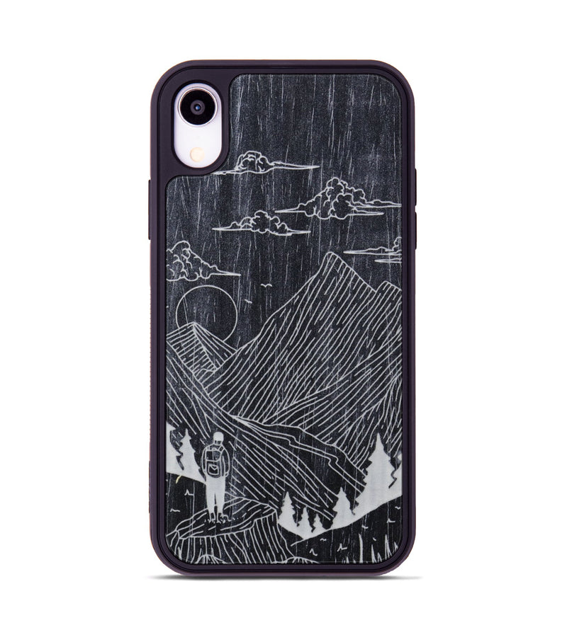 iPhone Xr Wood Phone Case - Roaming - Ebony (Curated)