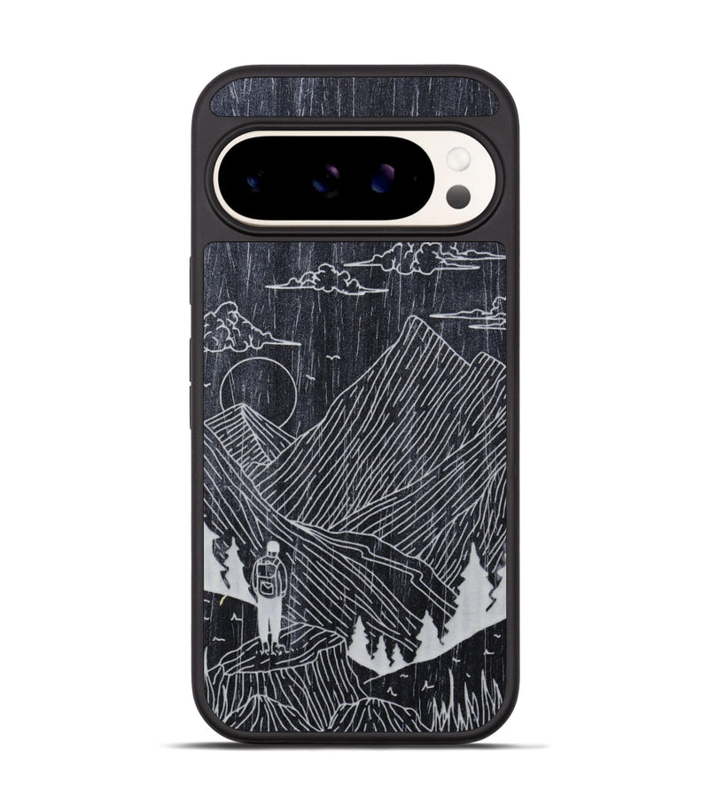 Pixel 9 Pro Wood Phone Case - Roaming - Ebony (Curated)