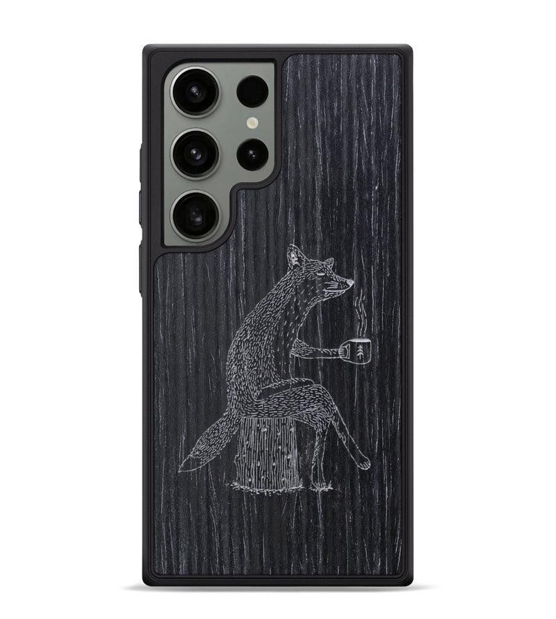 Galaxy S24 Ultra Wood Phone Case - Fox - Ebony (Curated)