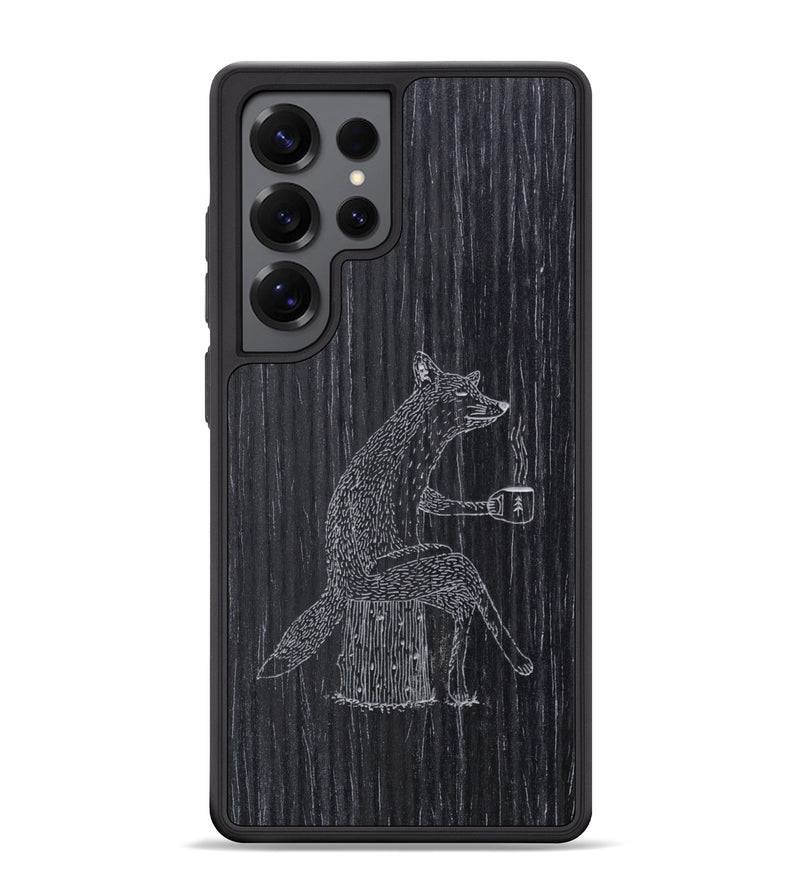Galaxy S25 Ultra Wood Phone Case - Fox - Ebony (Curated)