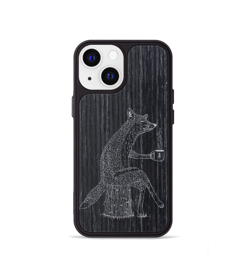 iPhone 13 mini Wood Phone Case - Fox - Ebony (Curated)