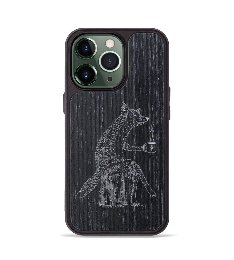 iPhone 13 Pro Wood Phone Case - Fox - Ebony (Curated)